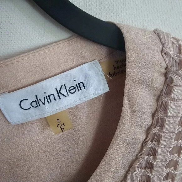 Calvin Klein Tan Knit Tank Top Small - Picture 3 of 6